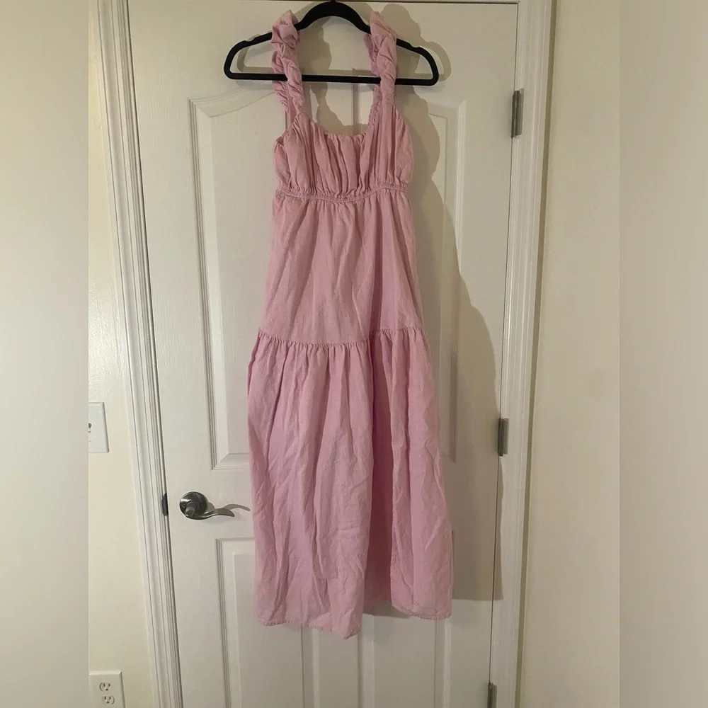 Abercrombie & Fitch Light Pink Maxi Dress